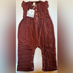 Kate Quinn Organic Cotton Striped Romper (12–18M, NWT) 🌿✨
